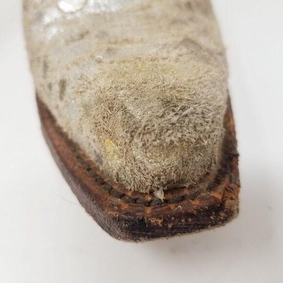 Ferrini Distressed Studded Cowboy Women’s Leather Boots Sz 6.5 Boho Festival - Picture 5 of 16